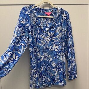 Lilly Pulitzer Silk Elsa blouse